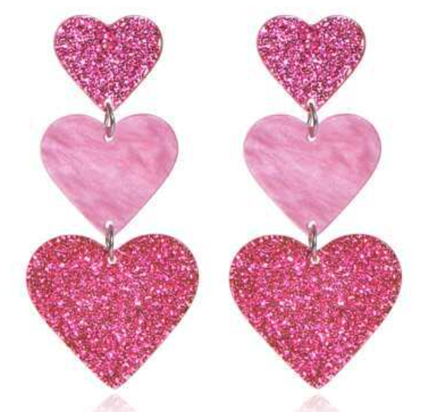 Triple Heart Sparkle (2 Colors)