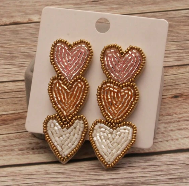 Triple Heart Bead