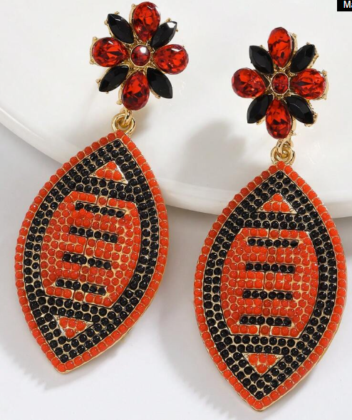 Football Bling Black/Red