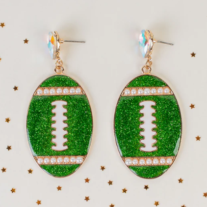 Football Pearl Bling Green