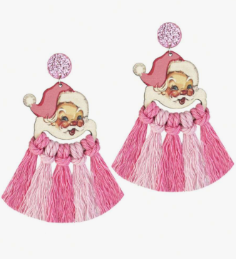 Fringe Pink Santa