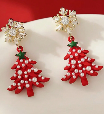 Snowflake Red Pearl Tree