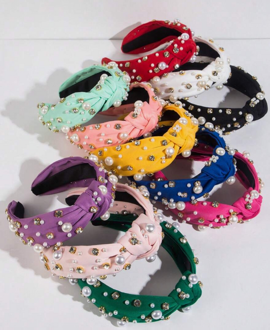 Bling and Pearl Headbands(All the colors)